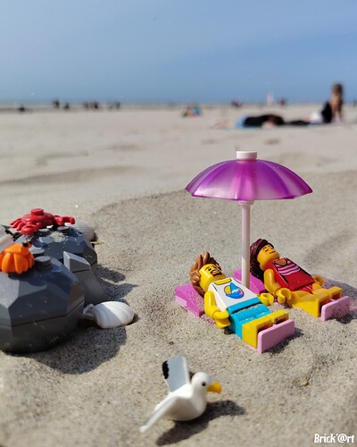 à la plage, on profite