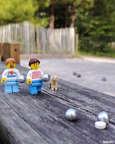 Une partie de pétanque