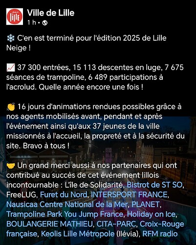 Capture d'écran LinkedIn