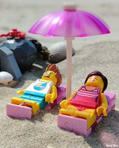 à la plage, on profite