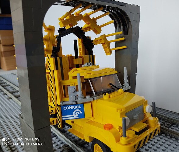 Camion Conrail routerail v‚rificateur de tunnel 018