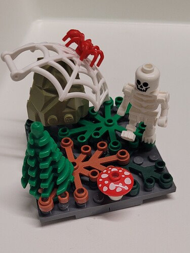 13-Squelette perdu sur une plaque 8x8