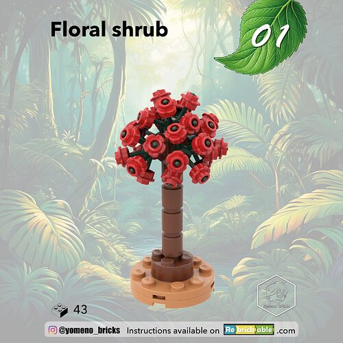 01-Arbuste à fleurs - Floral shrub1