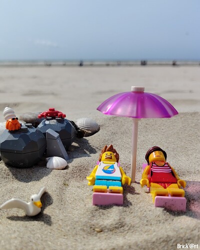 à la plage, on profite