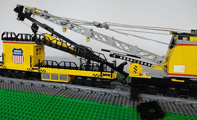 grue UP MP 70 et son wagon 038