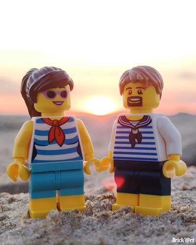 Coucher de soleil en amoureux