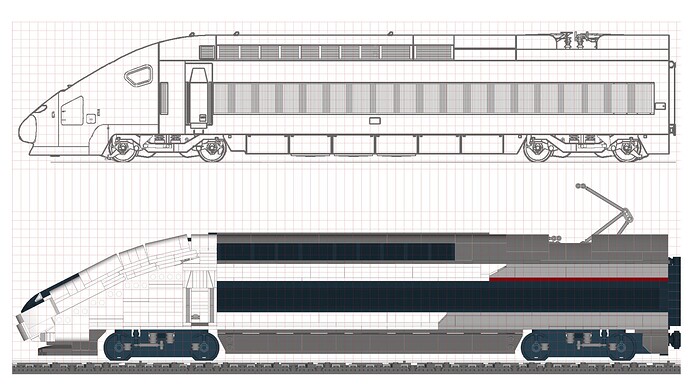 UCS TGV DUPLEX CARMILLON 9 Studs Motrice 04