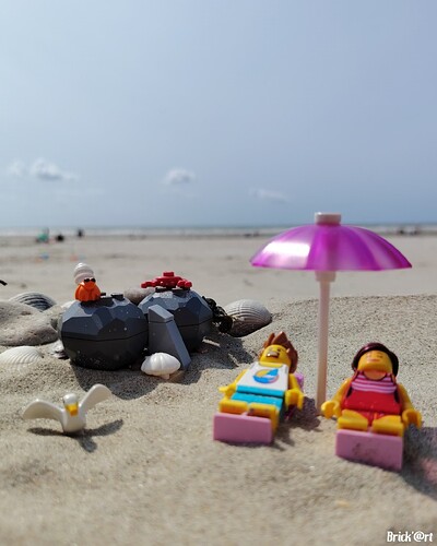 à la plage, on profite