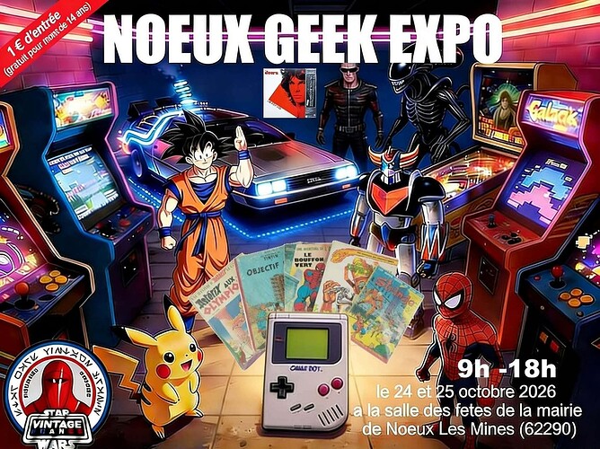 Affiche GEEK EXPO Noeux les mines